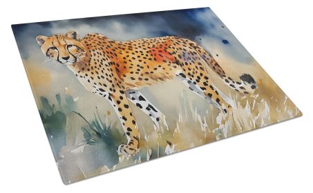 NEW Cheetah Glass Cutting Board Decorative Tempered Glass Kitchen Cutting and Serving Board Large Size Chopping Board